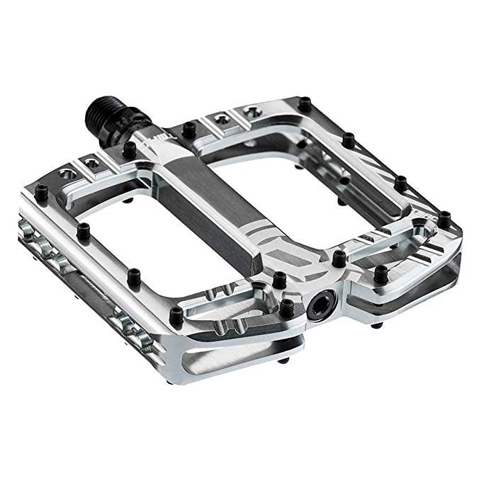 Deity, TMAC, Platform Pedals, AL-6061 body, Cr-Mo axle, 110mm x 105mm, Silver