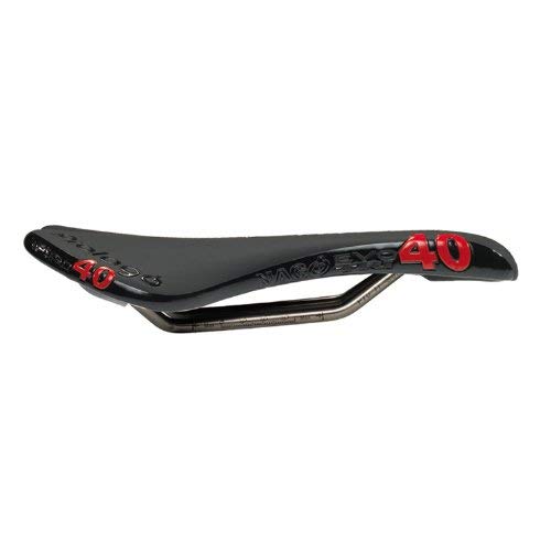 Prologo Nago Evo Tri40 TS Saddle - Hard Black w/Solid Titanium Rails