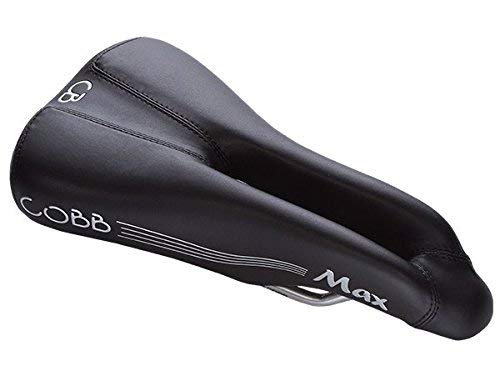 Cobb Cycling Max Saddle - 2018 Model - Black w/Silver