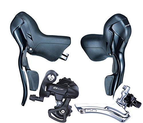 microSHIFT Road Bike Shifters SB-R472 Double 2X7 Speed Lever Brake Bicycle Derailleur Groupset Compatible for Shimano