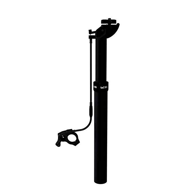 Kind Shock Adjustable Seatpost 27.2mmx410mm Travel: 100mm 20mm Offset Handlebar Remote, Black