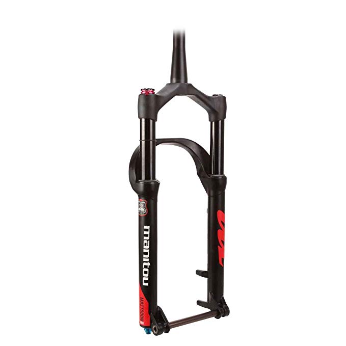 Manitou Mastodon Pro Fork 27.5, 120mm Travel, Tapered Steerer, 15mm Axle, Matte Black