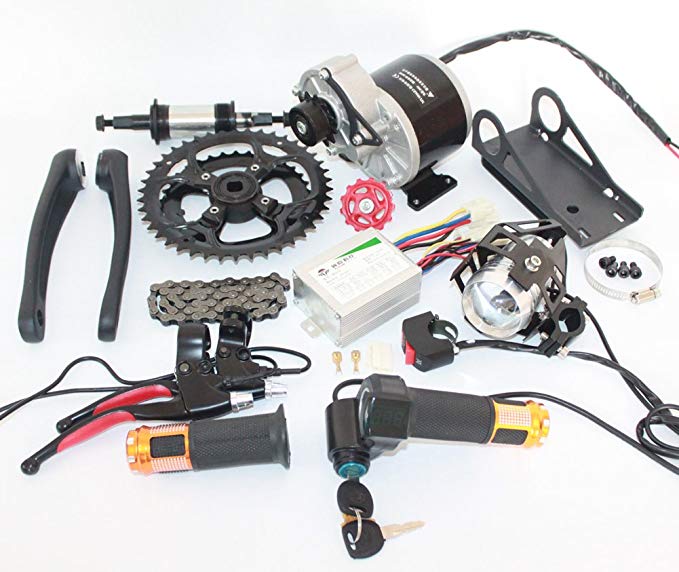 24V36V 350W ELECTRIC BICYCLE MID-DRIVE MOTOR KIT HIGH SPEED ELECTRIC SCOOTER DIY HOMEMADE ELECTRIC BIKE 24V 350W BRUSHED MOTOR