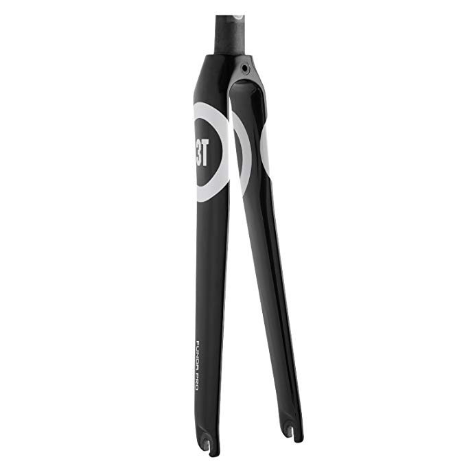 3T Funda Pro Road Bicycle Fork - Black Circle Graphic