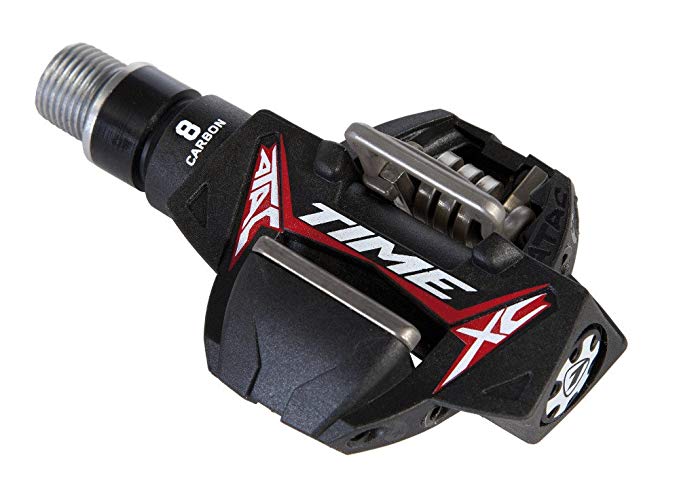 Time ATAC XC 8 MTB BMX Pedals (Pair) Carbon/Red 143g 9/16