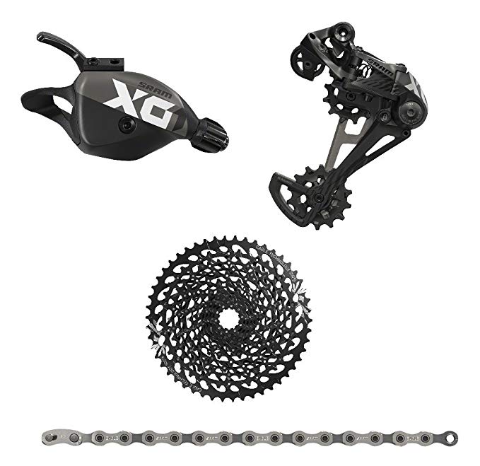 SRAM Eagle GX/X01 4 Piece Groupset Without Crankset, Black/Silver