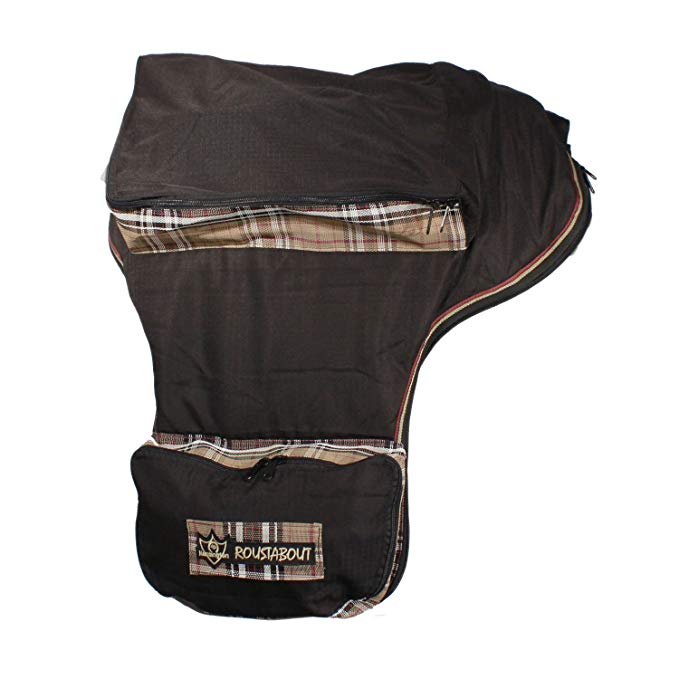 Kensington Western Saddle Carry Bag — Protection for Biggest of Saddles — Extra Side Pockets and One Large Pocket on Top for Storage — Mesh Allows Airflow and Prevents Mold and Mildew