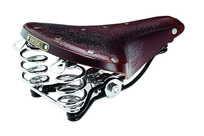 Brooks Saddle 2011 B66 Black Steel w/Clamp - Chrome Springs (all style/color)