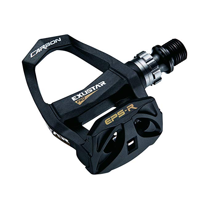 Exustar E-PR200CK-TI Road Bike Pedal, Black/Gold, 86x89mm